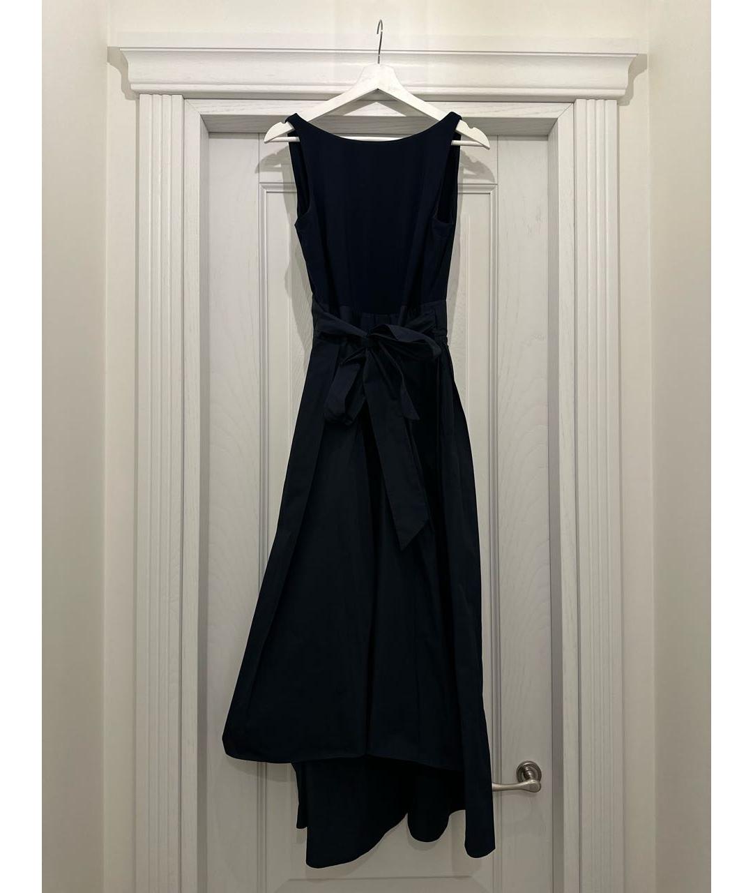 RALPH LAUREN Темно-синее полиэстеровое вечернее платье, фото 9