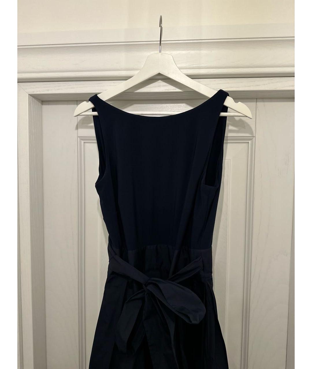 RALPH LAUREN Темно-синее полиэстеровое вечернее платье, фото 6