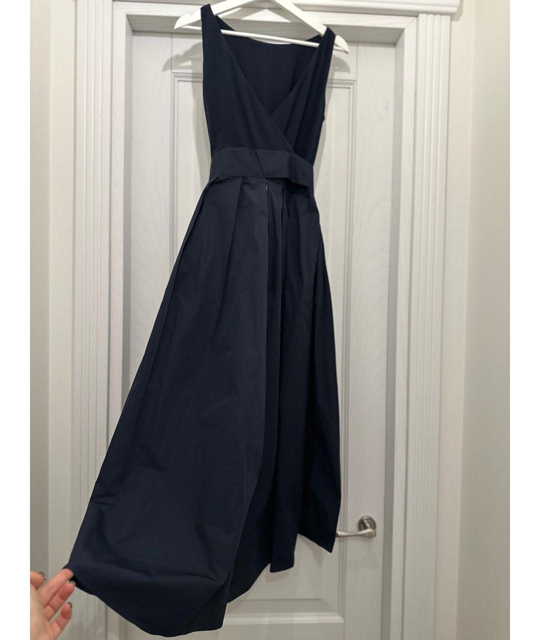 RALPH LAUREN Темно-синее полиэстеровое вечернее платье, фото 5