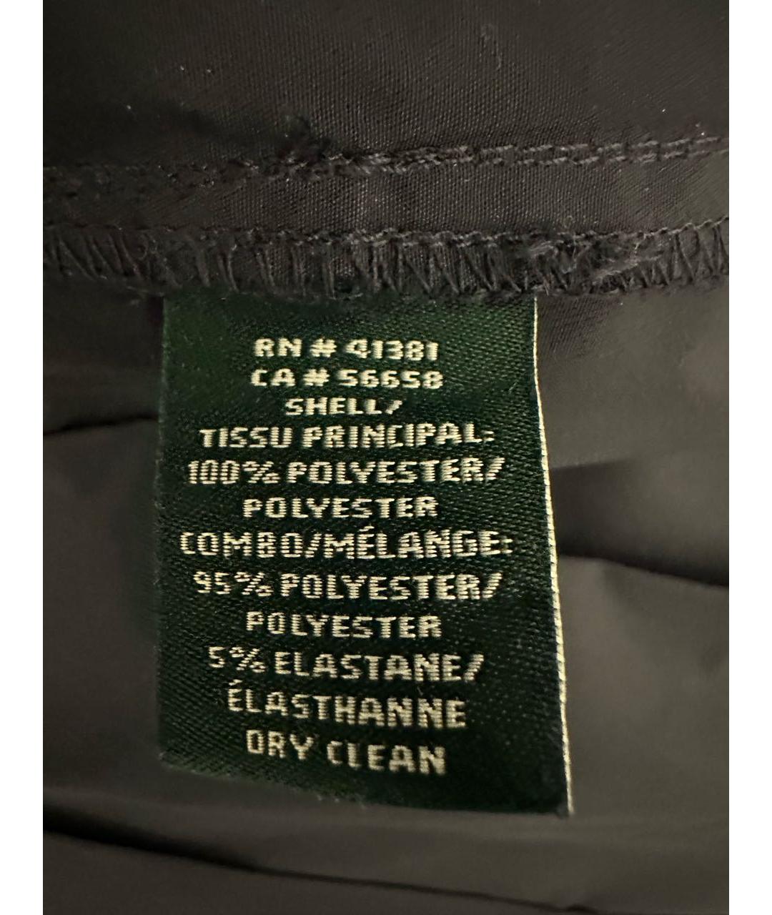 RALPH LAUREN Темно-синее полиэстеровое вечернее платье, фото 8