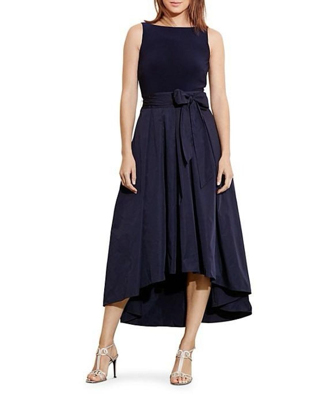 RALPH LAUREN Темно-синее полиэстеровое вечернее платье, фото 2