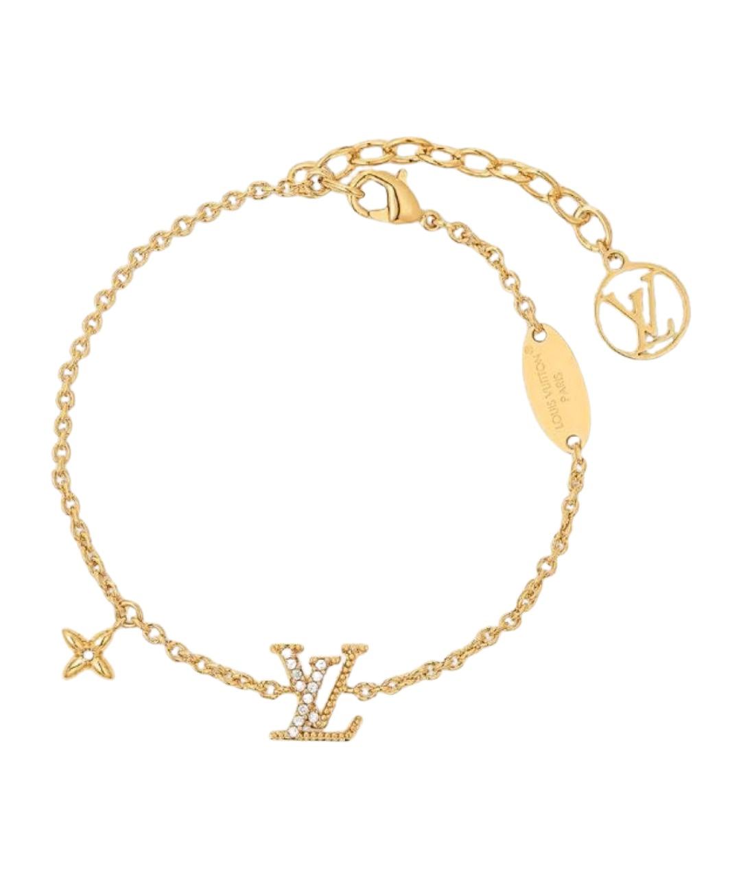 LOUIS VUITTON Золотой металлический браслет, фото 1