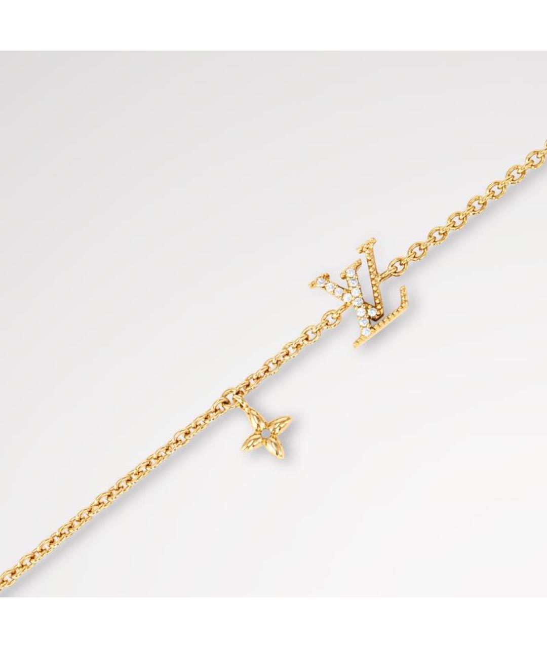 LOUIS VUITTON Золотой металлический браслет, фото 2