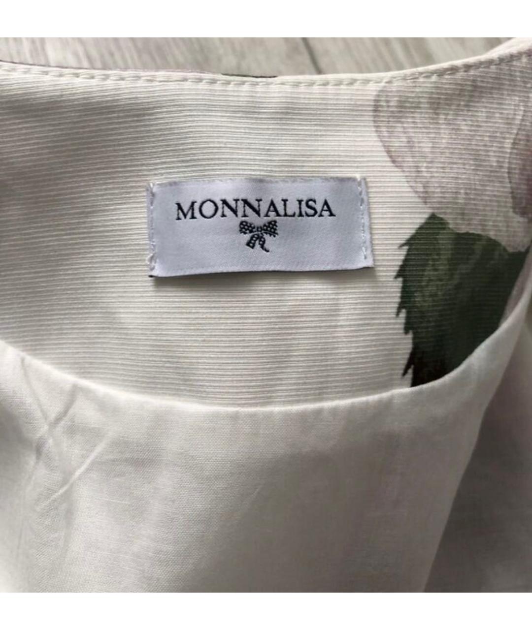 MONNALISA Белый хлопковый жакет / жилет, фото 4