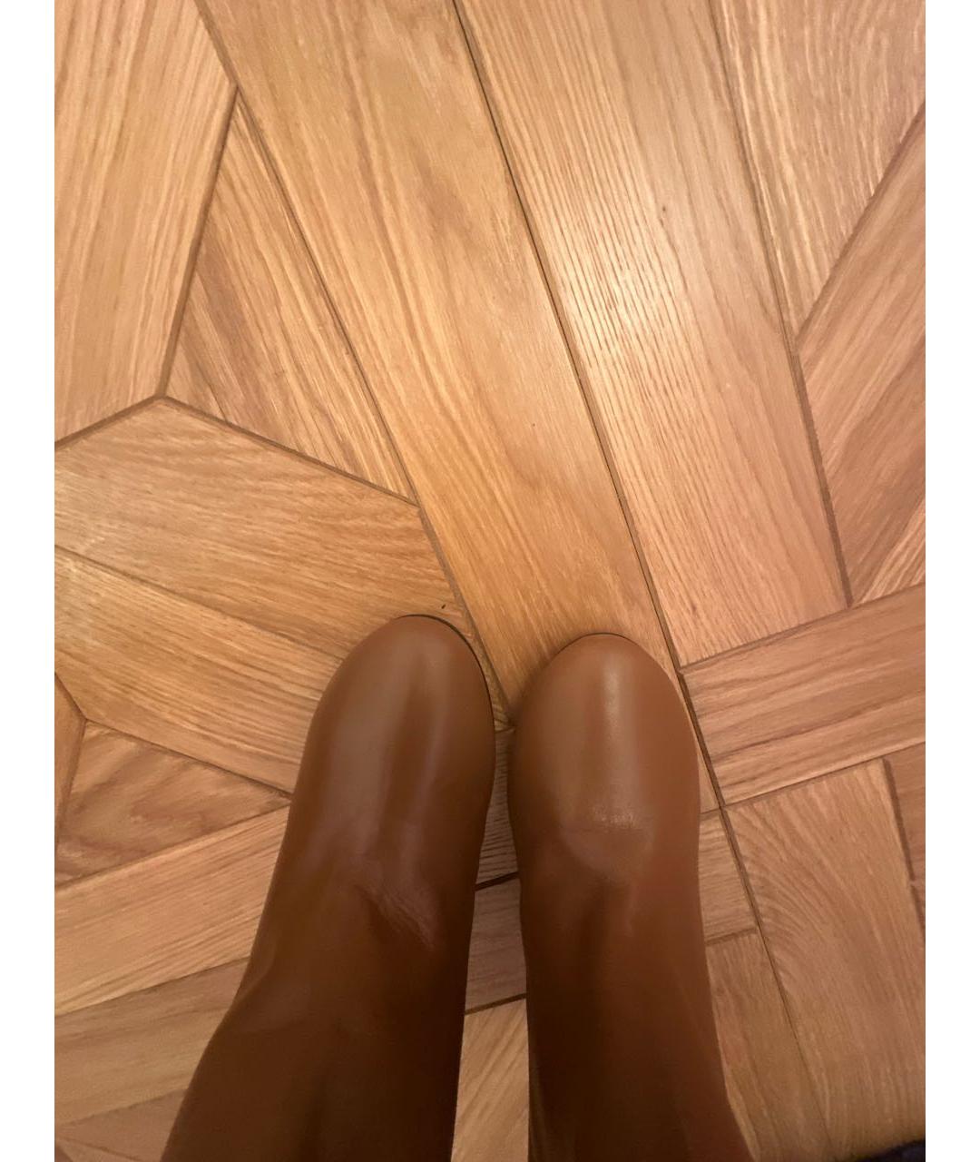 KITON Коричневые кожаные сапоги, фото 3