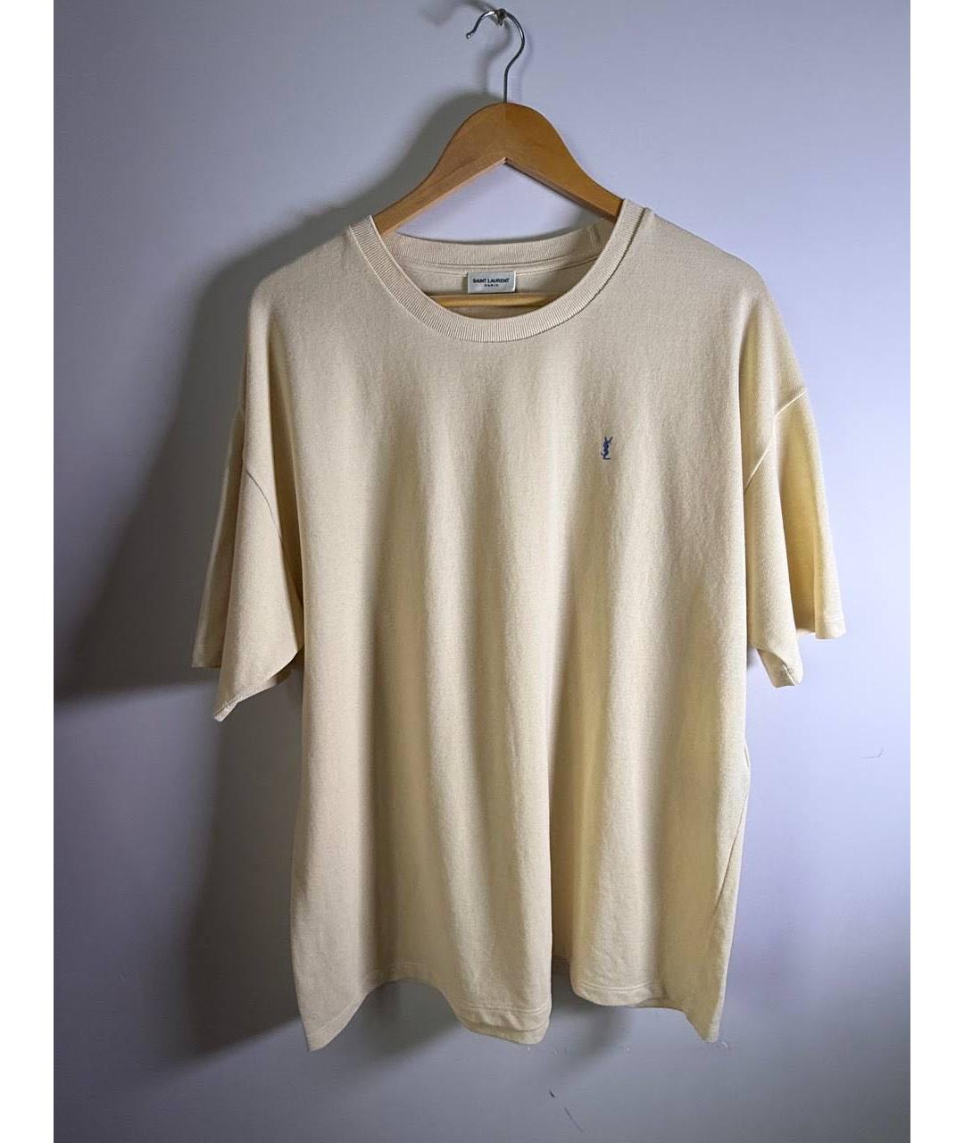 SAINT LAURENT Хлопковая футболка, фото 4