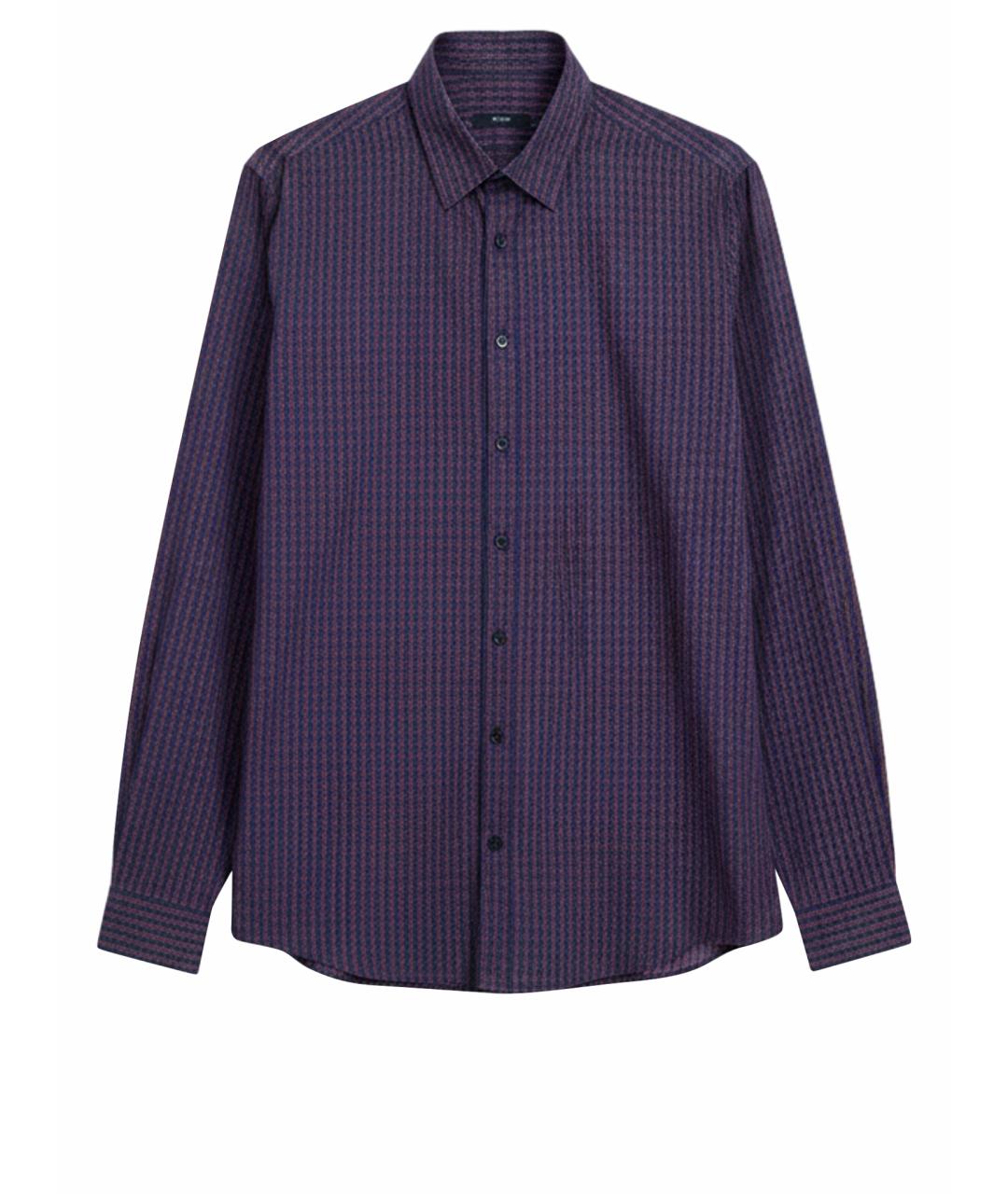 GUCCI Темно-синяя хлопковая классическая рубашка, фото 1