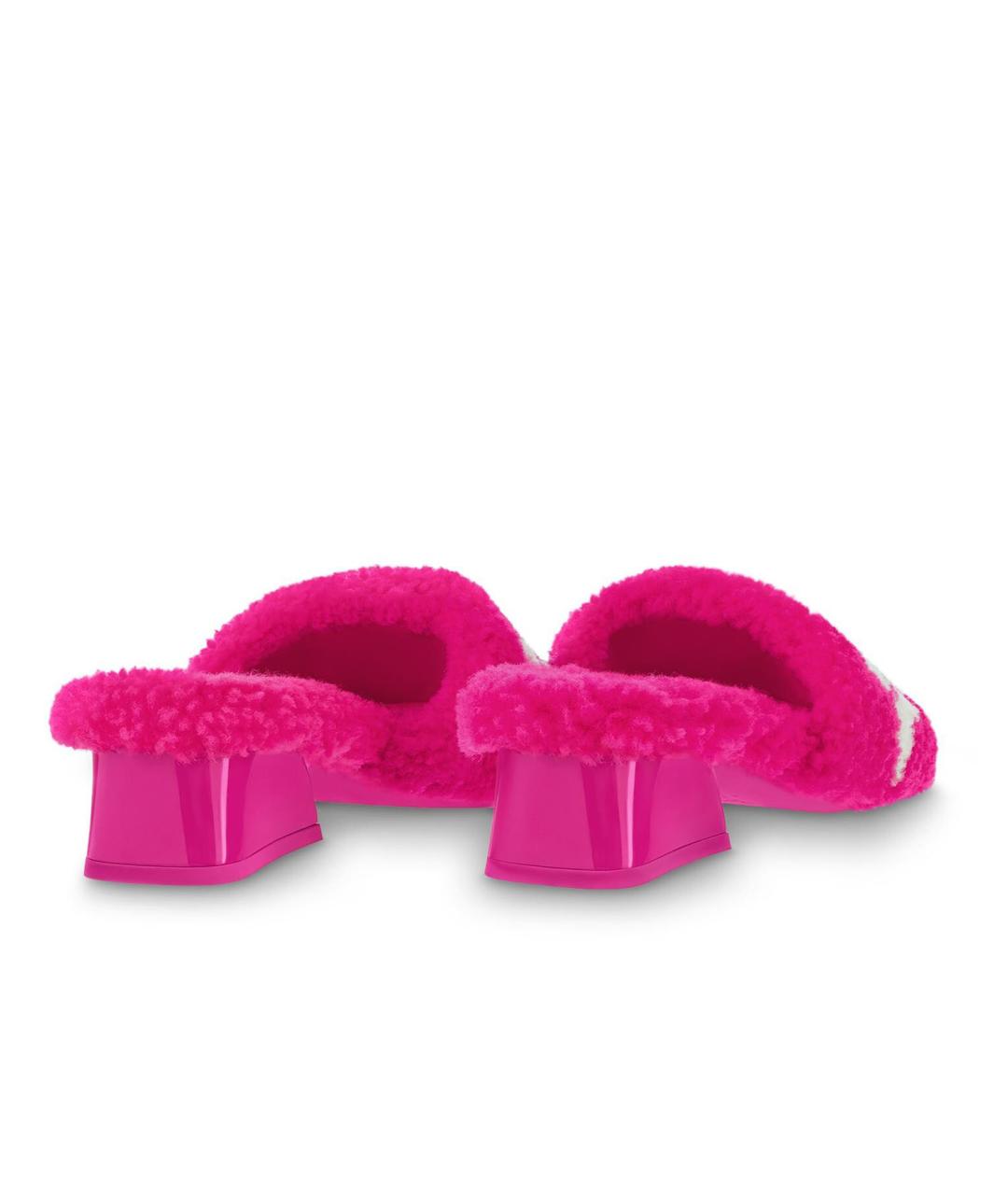 LOUIS VUITTON Фуксия мюли, фото 3