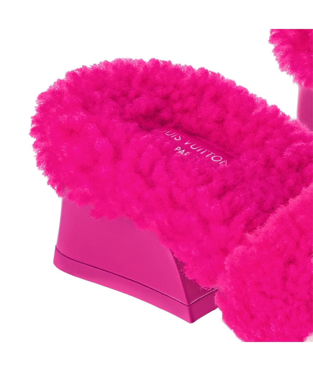 LOUIS VUITTON Фуксия мюли, фото 5