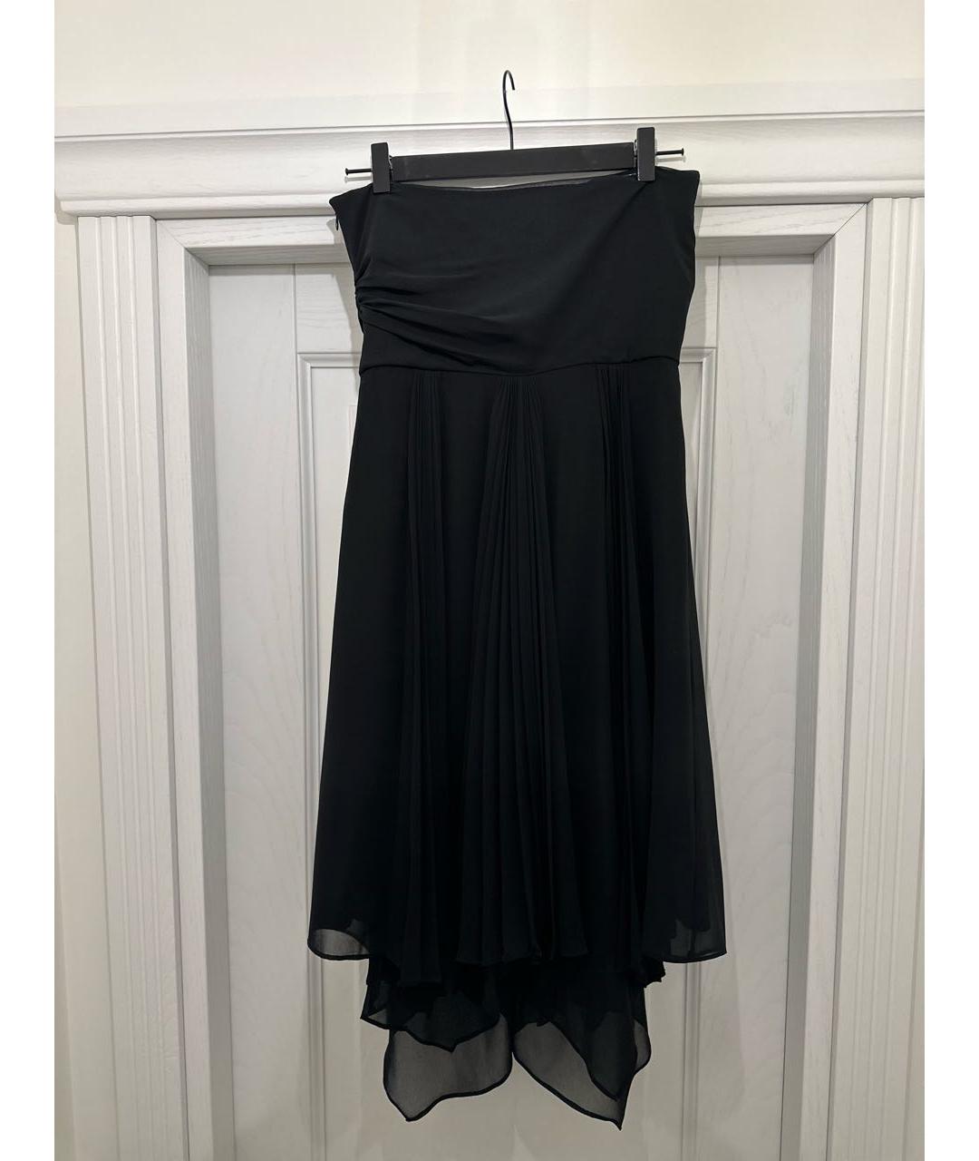 RALPH LAUREN Черное полиэстеровое вечернее платье, фото 2