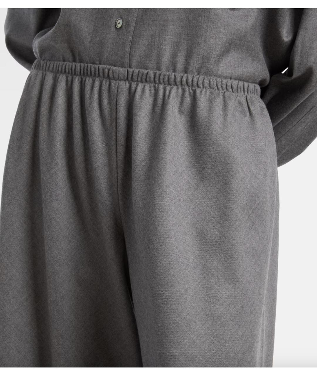 THE ROW Серый шерстяной костюм с брюками, фото 3