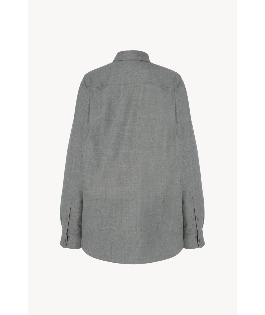 THE ROW Серый шерстяной костюм с брюками, фото 2