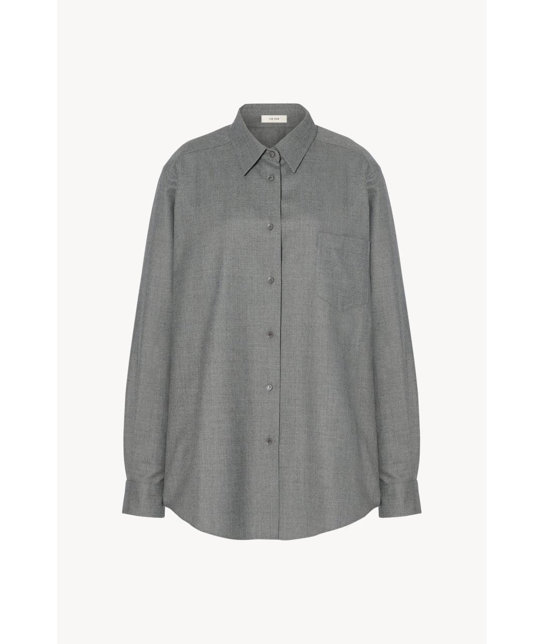 THE ROW Серый шерстяной костюм с брюками, фото 5