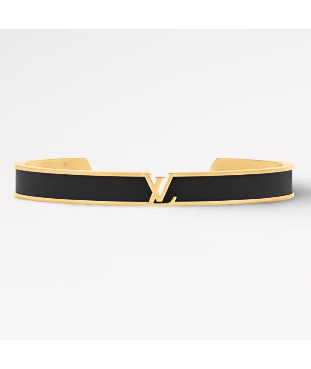 LOUIS VUITTON Черный металлический браслет, фото 5