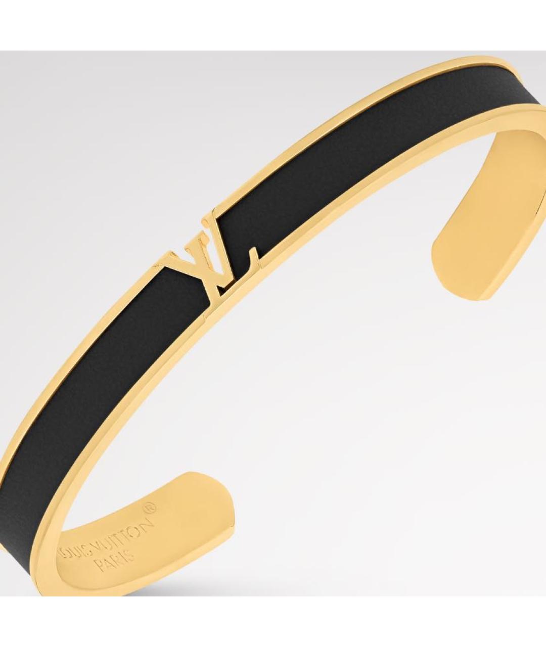 LOUIS VUITTON Черный металлический браслет, фото 3