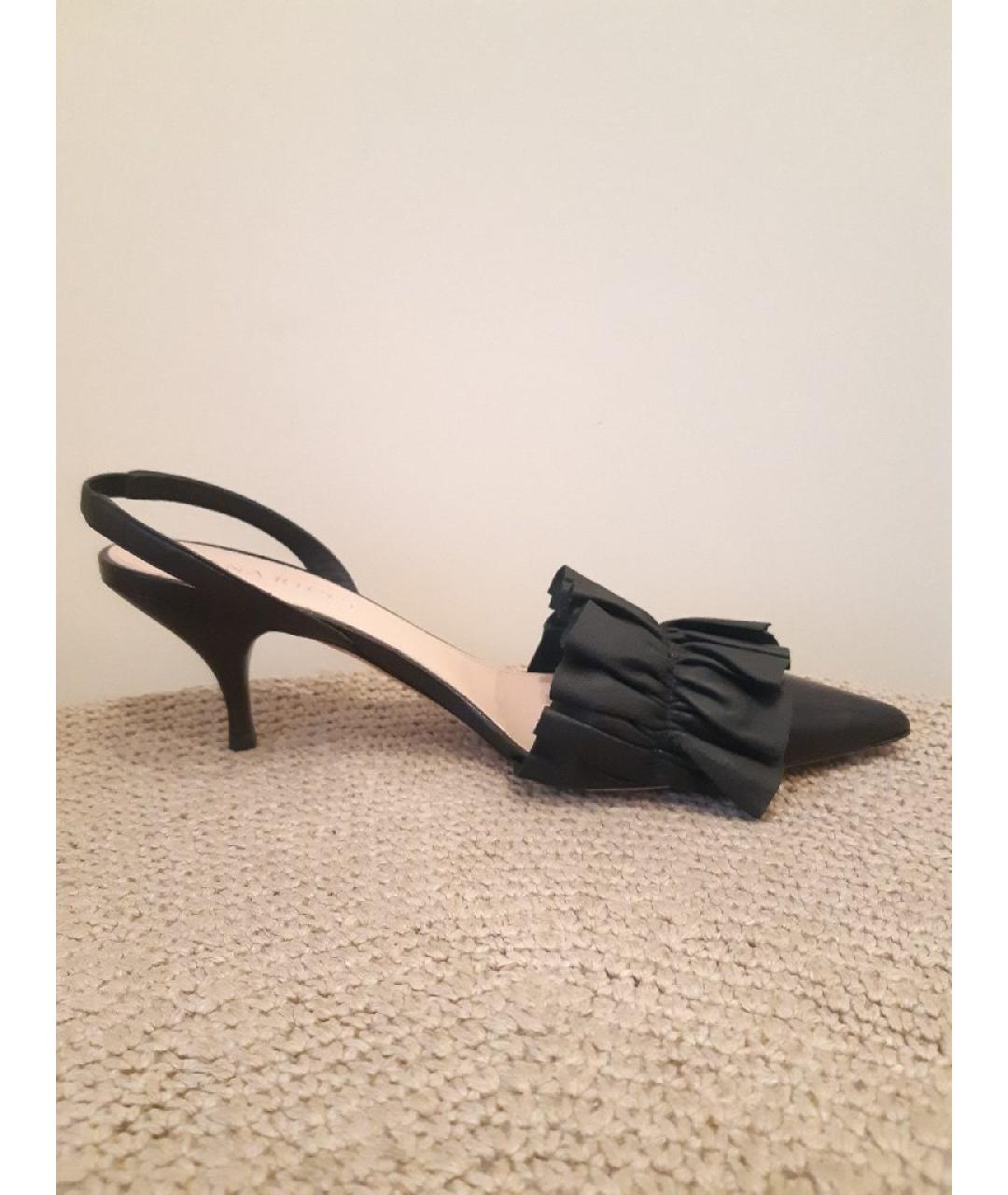 NINA RICCI Черные кожаные туфли, фото 9