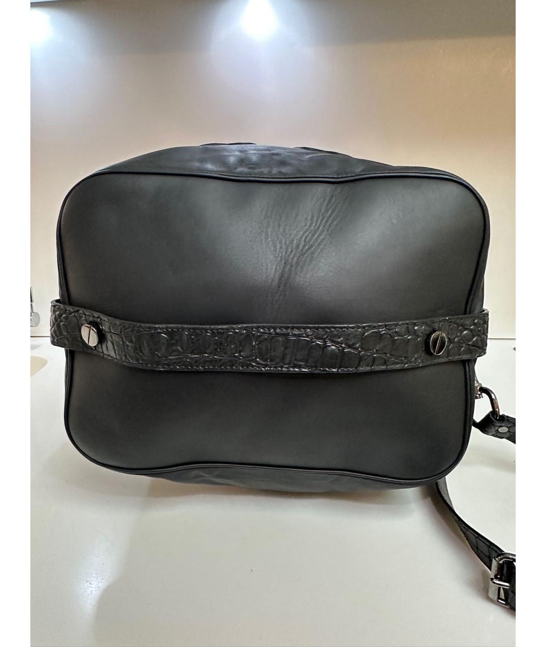 PHILIPP PLEIN Черный кожаный рюкзак, фото 6