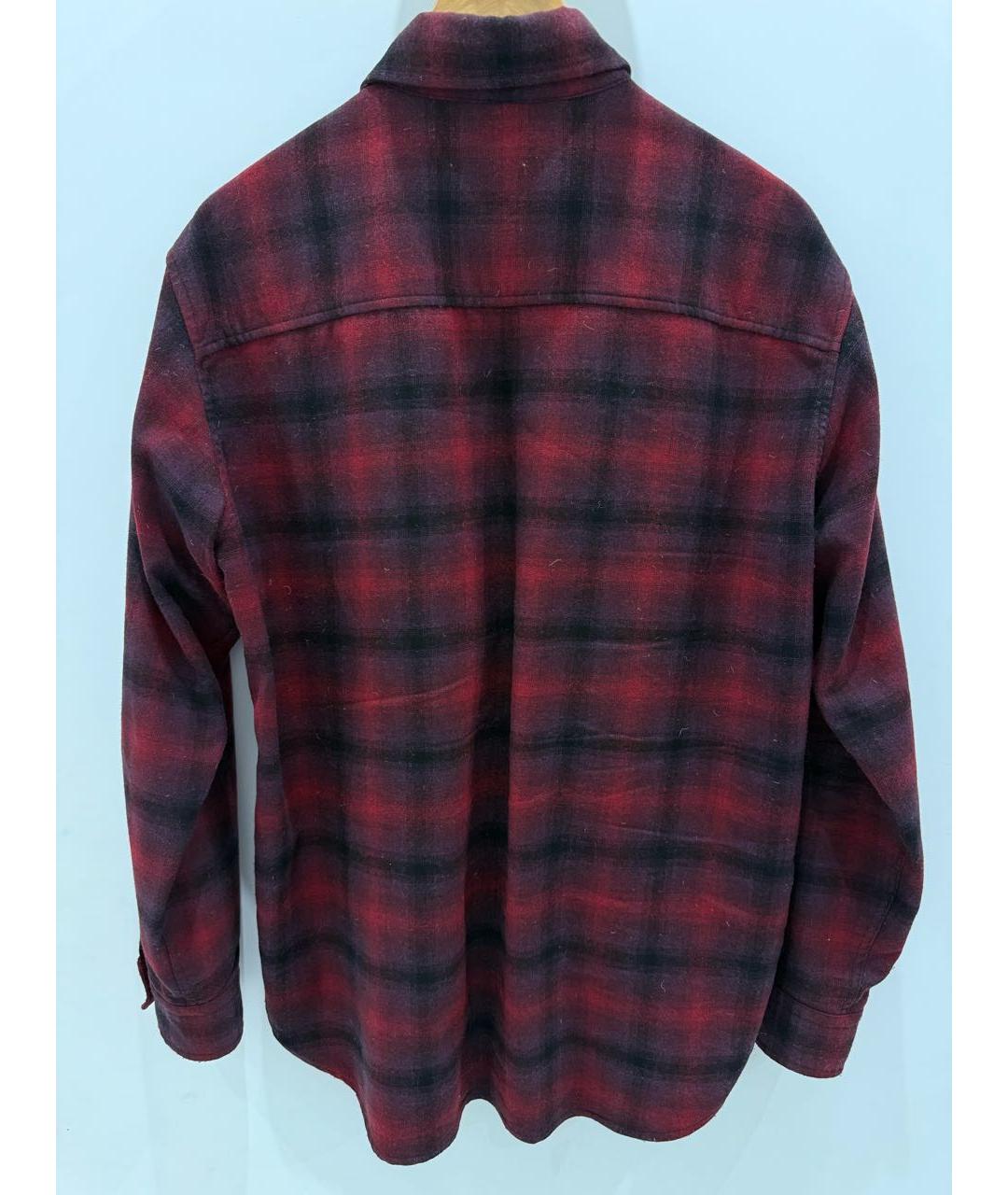 ISABEL MARANT ETOILE Бордовая шерстяная кэжуал рубашка, фото 2