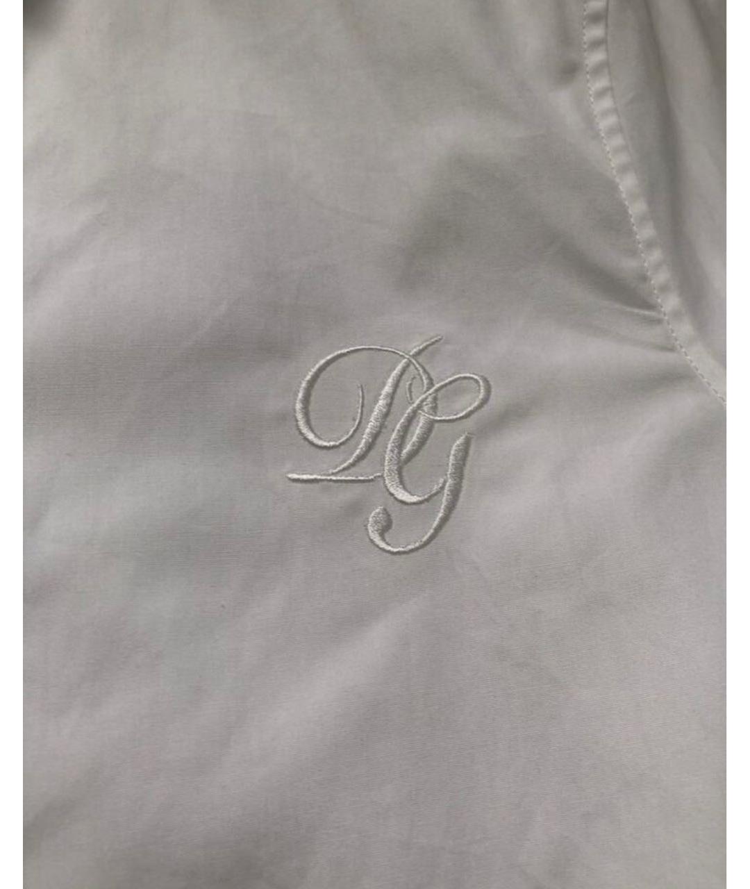 DOLCE&GABBANA Белая хлопковая рубашка/блузка, фото 5