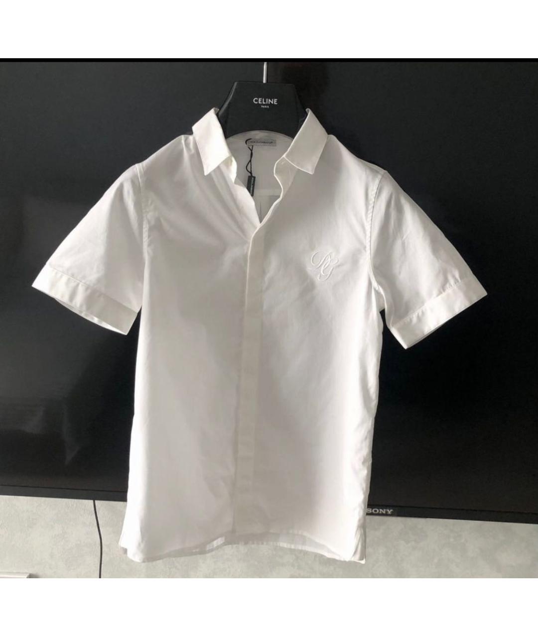 DOLCE&GABBANA Белая хлопковая рубашка/блузка, фото 8