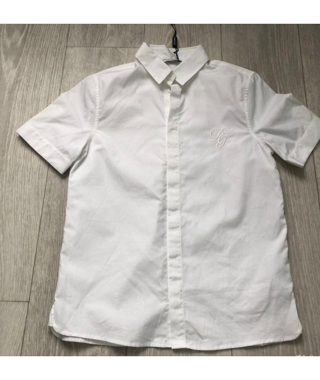 DOLCE&GABBANA Белая хлопковая рубашка/блузка, фото 2