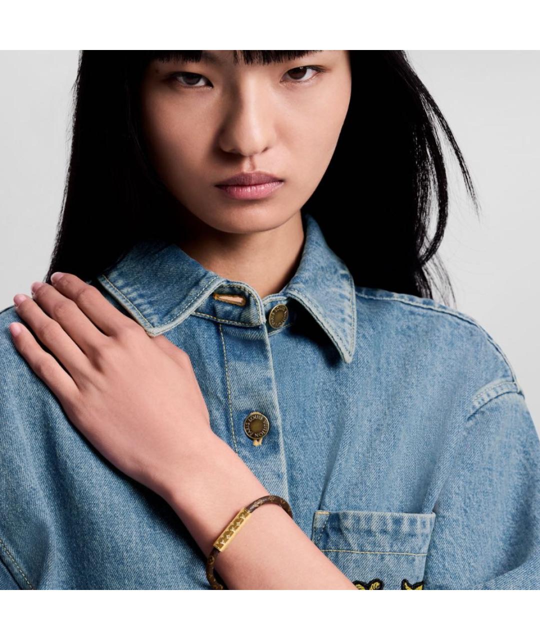 LOUIS VUITTON Коричневый браслет, фото 5