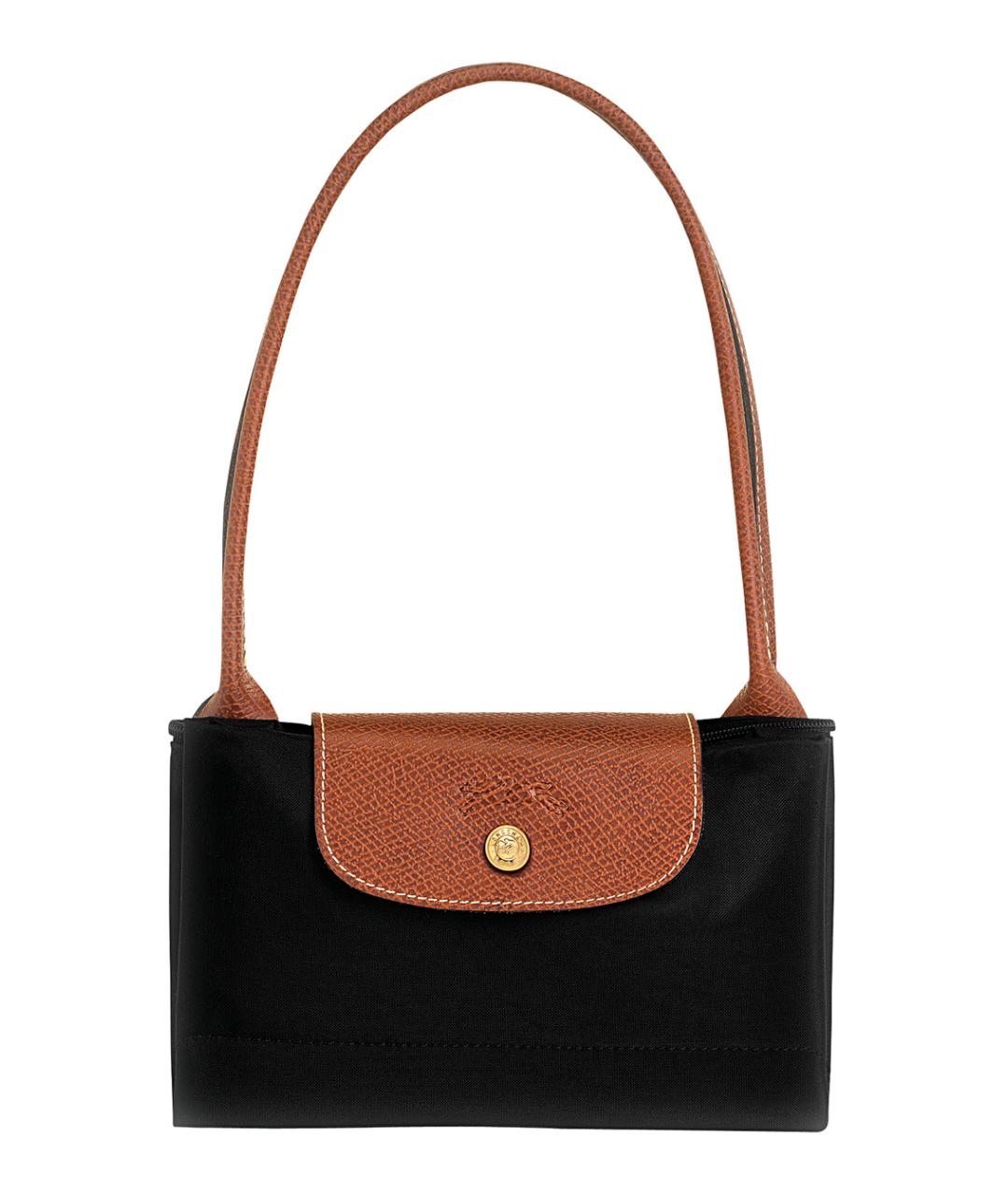 LONGCHAMP Черная синтетическая сумка тоут, фото 2