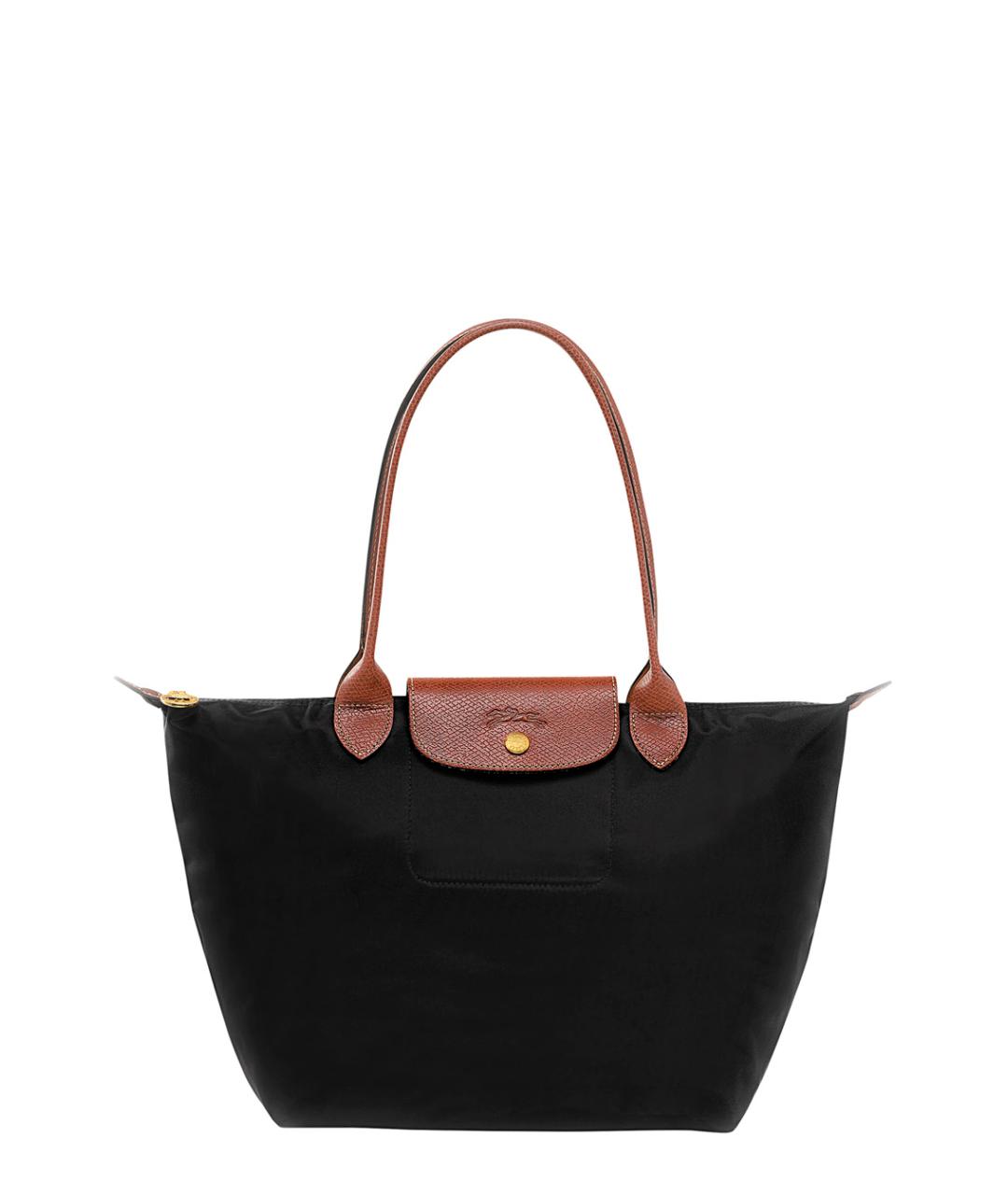LONGCHAMP Черная синтетическая сумка тоут, фото 1