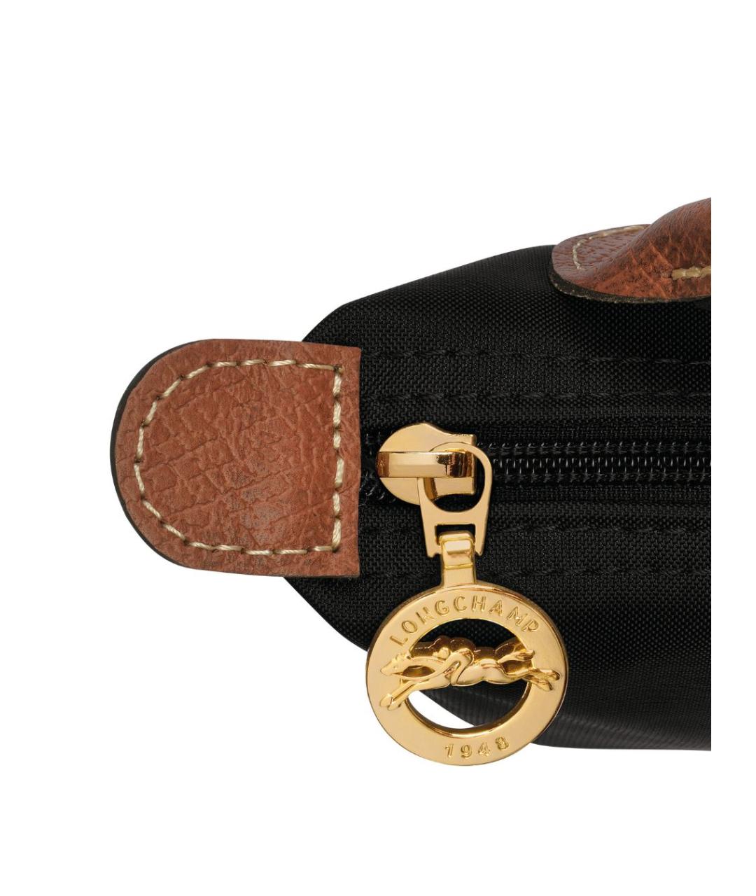 LONGCHAMP Черная сумка с короткими ручками, фото 4