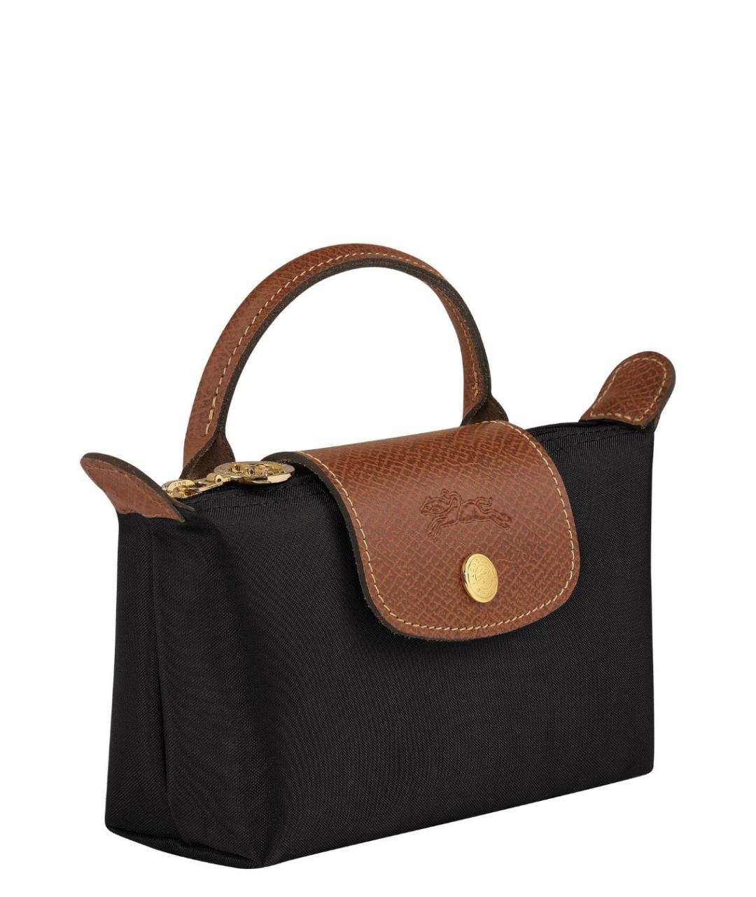 LONGCHAMP Черная сумка с короткими ручками, фото 2