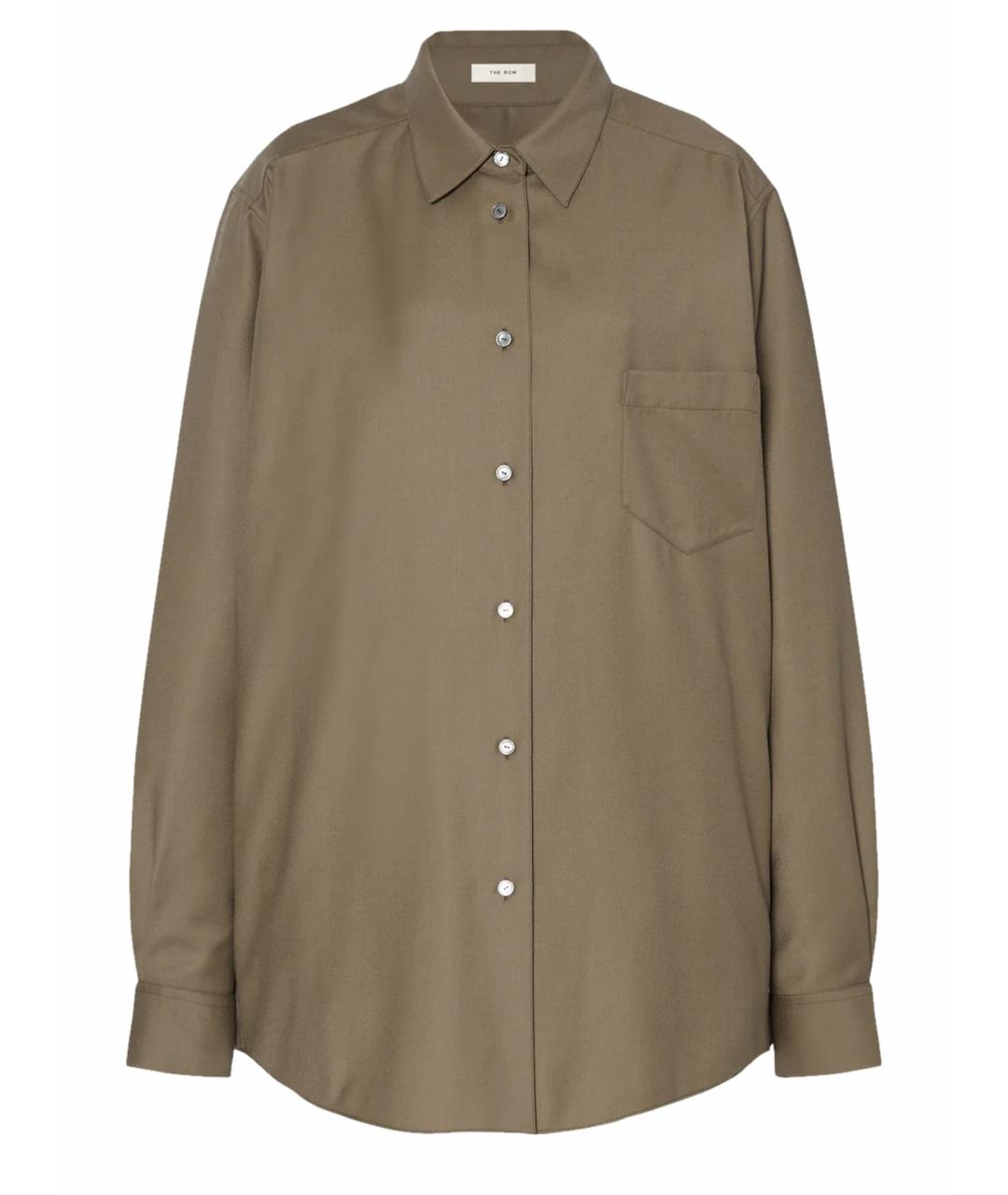 THE ROW Хаки шерстяной костюм с брюками, фото 1