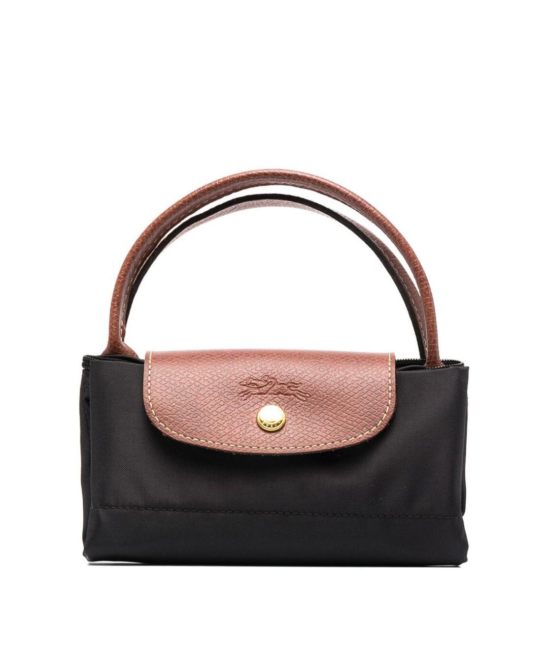 LONGCHAMP Черная сумка с короткими ручками, фото 1