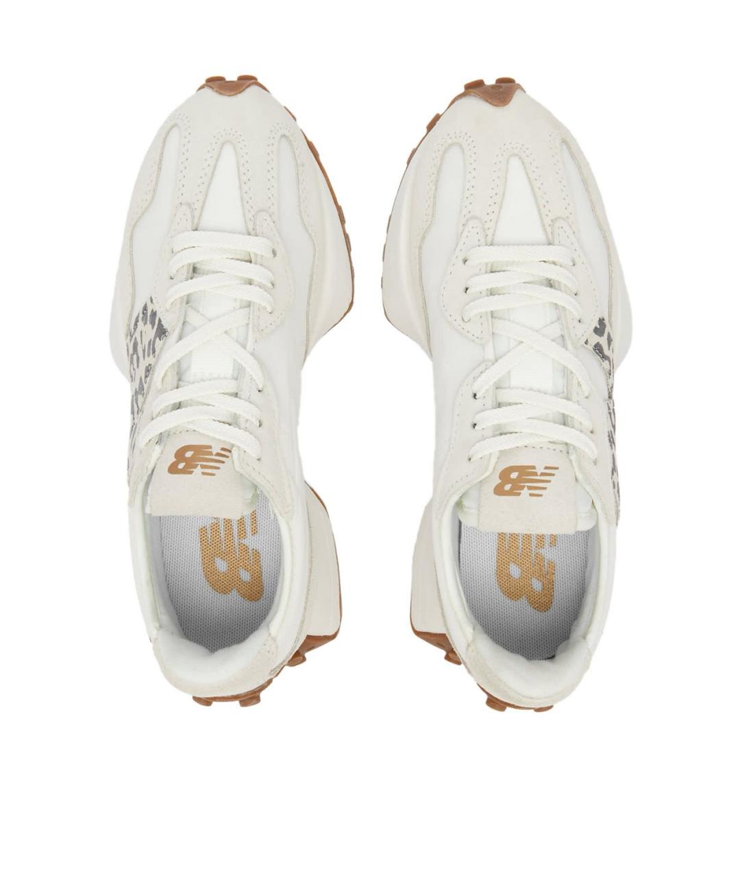 NEW BALANCE Бежевые кожаные кроссовки, фото 5