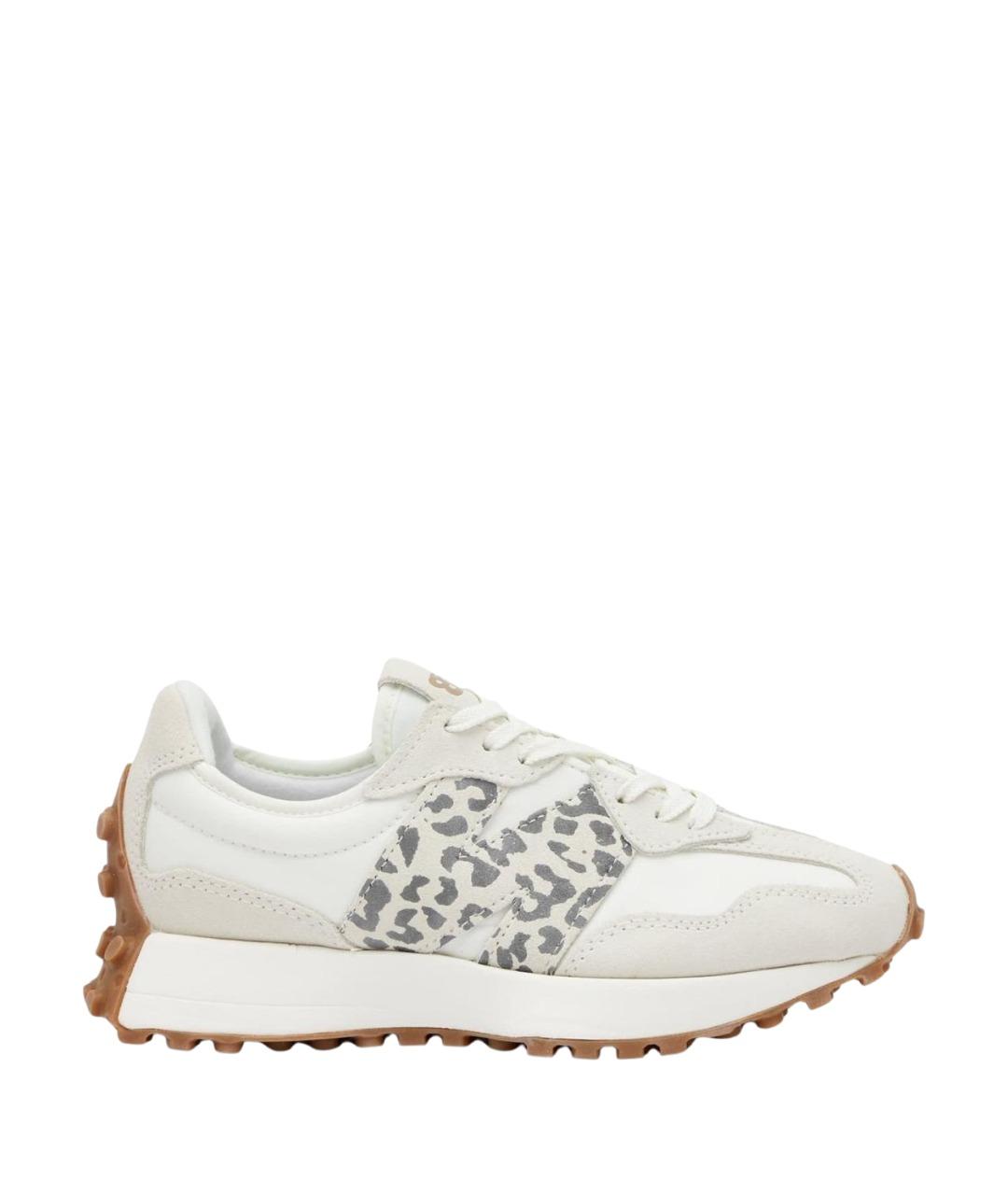 NEW BALANCE Бежевые кожаные кроссовки, фото 1