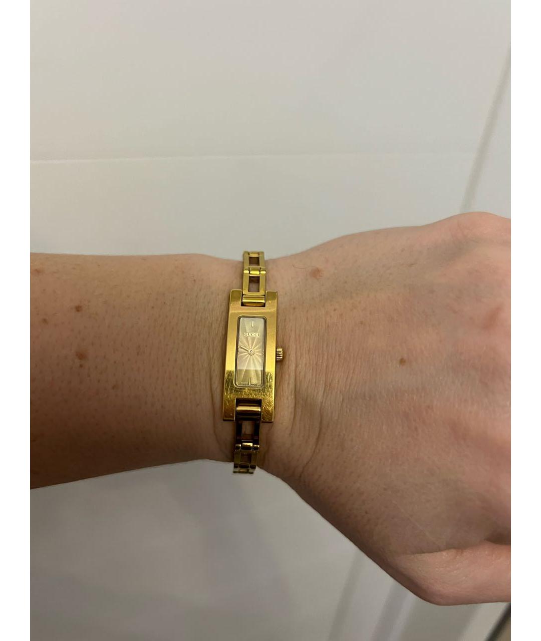 GUCCI Золотые позолоченные часы, фото 8