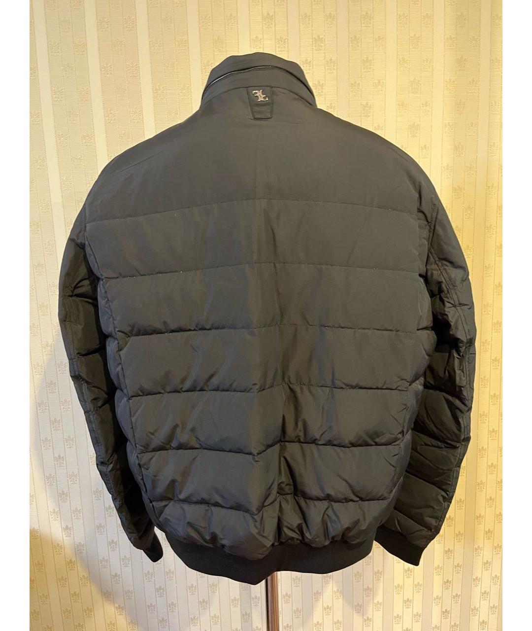 BILLIONAIRE Черный полиэстеровый пуховик, фото 2