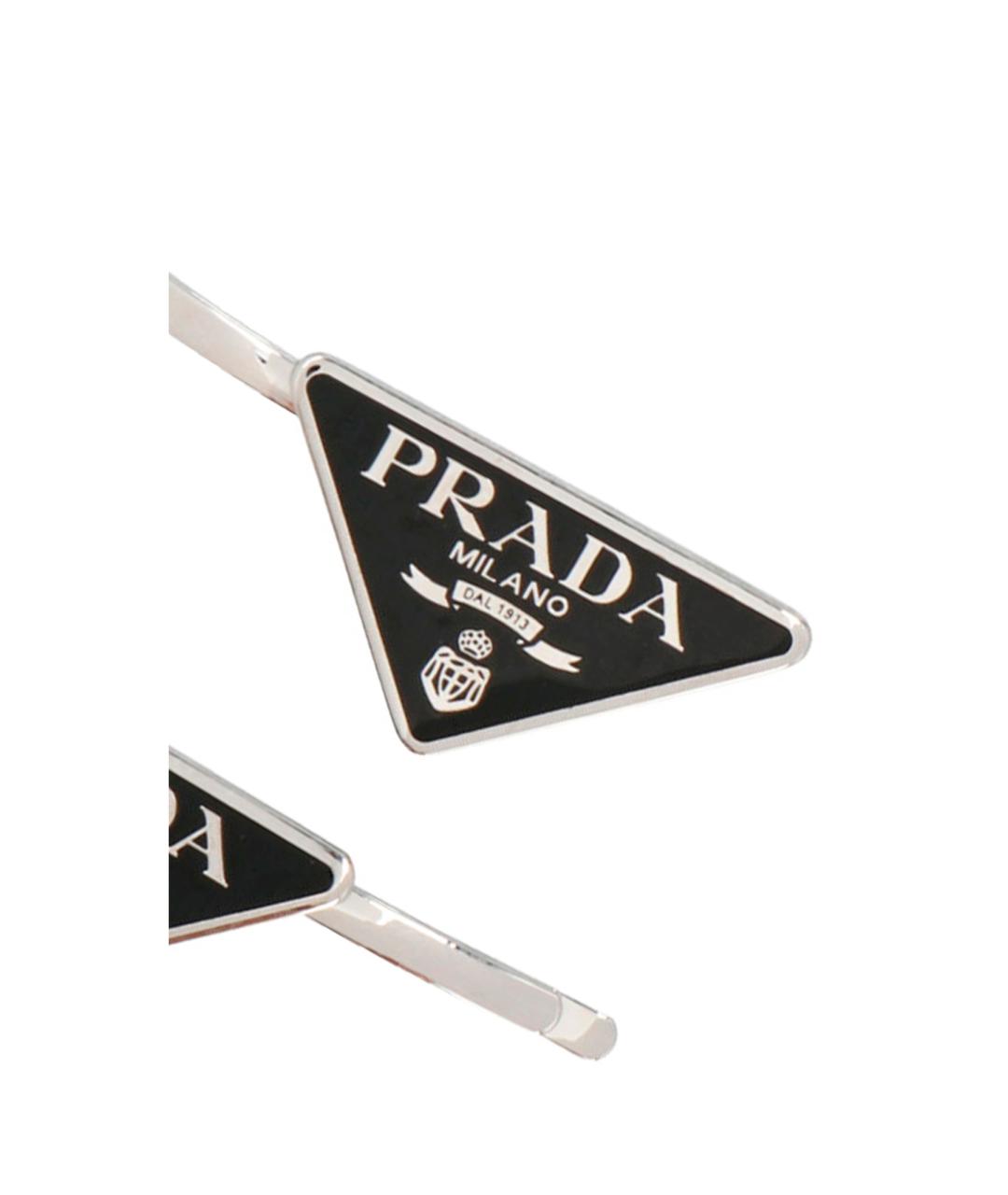 PRADA Черная заколка, фото 3