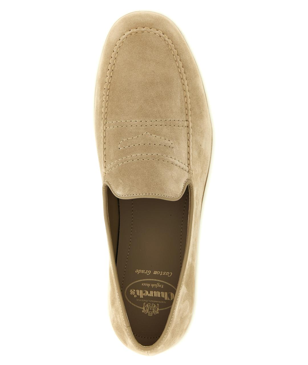 CHURCH'S Бежевые замшевые лоферы, фото 4