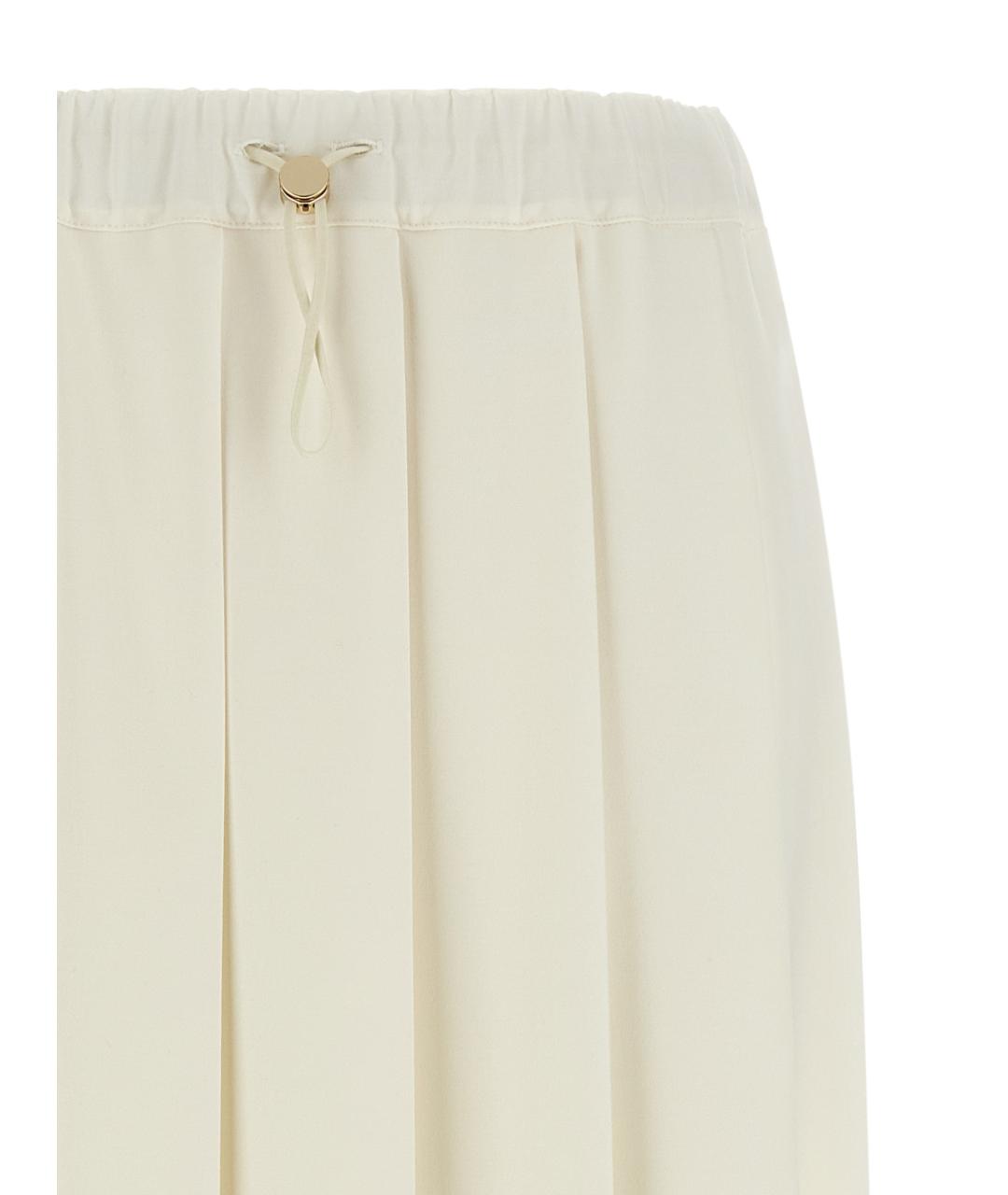 FABIANA FILIPPI Белая полиэстеровая юбка миди, фото 3