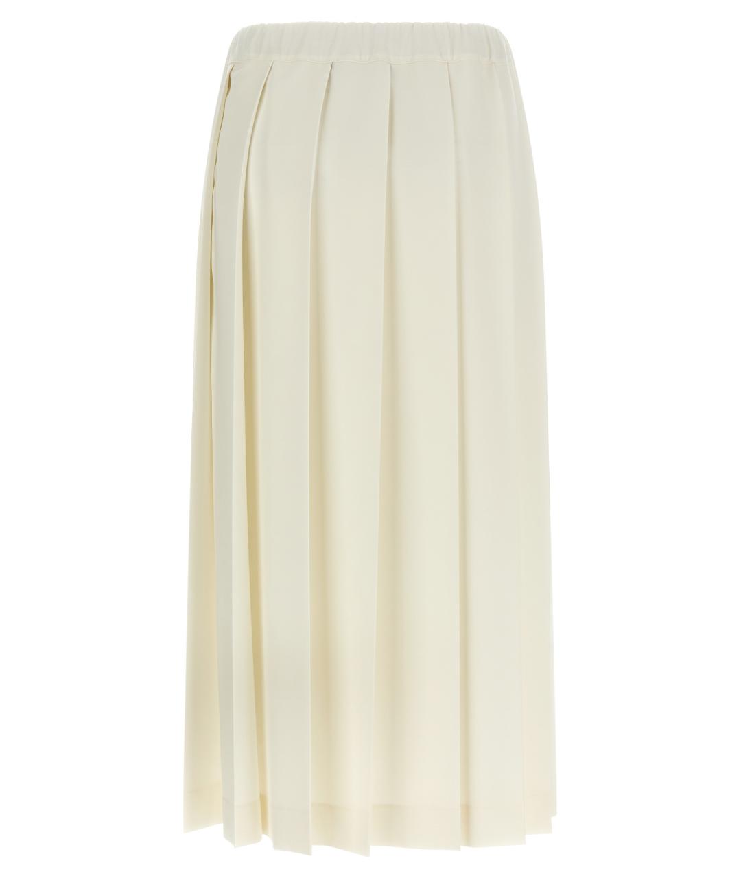 FABIANA FILIPPI Белая полиэстеровая юбка миди, фото 2