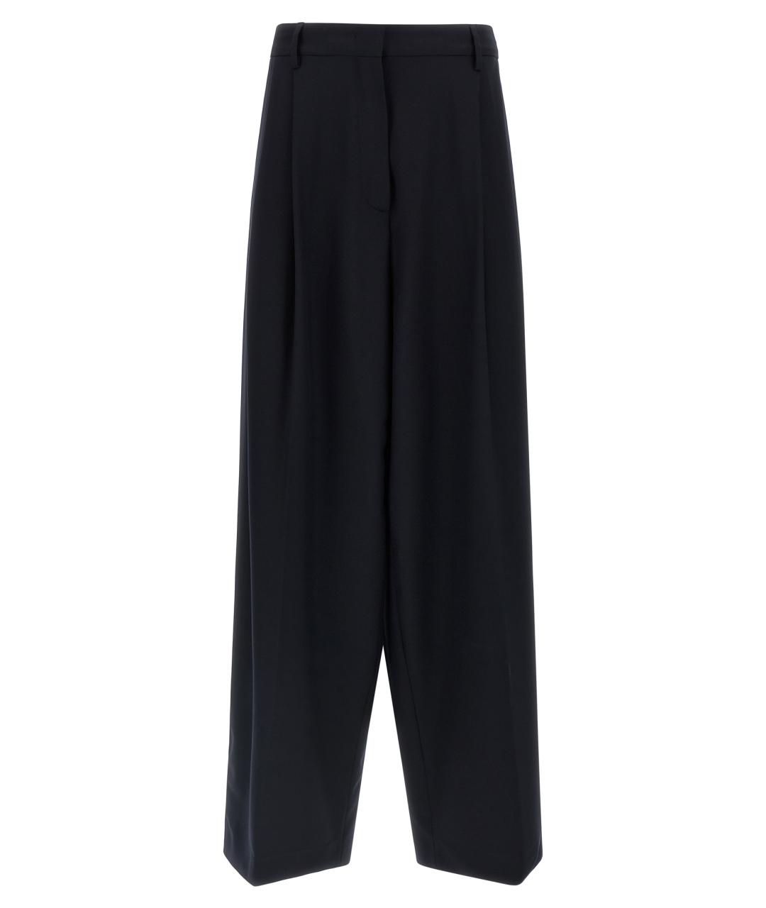 FABIANA FILIPPI Темно-синие прямые брюки, фото 1