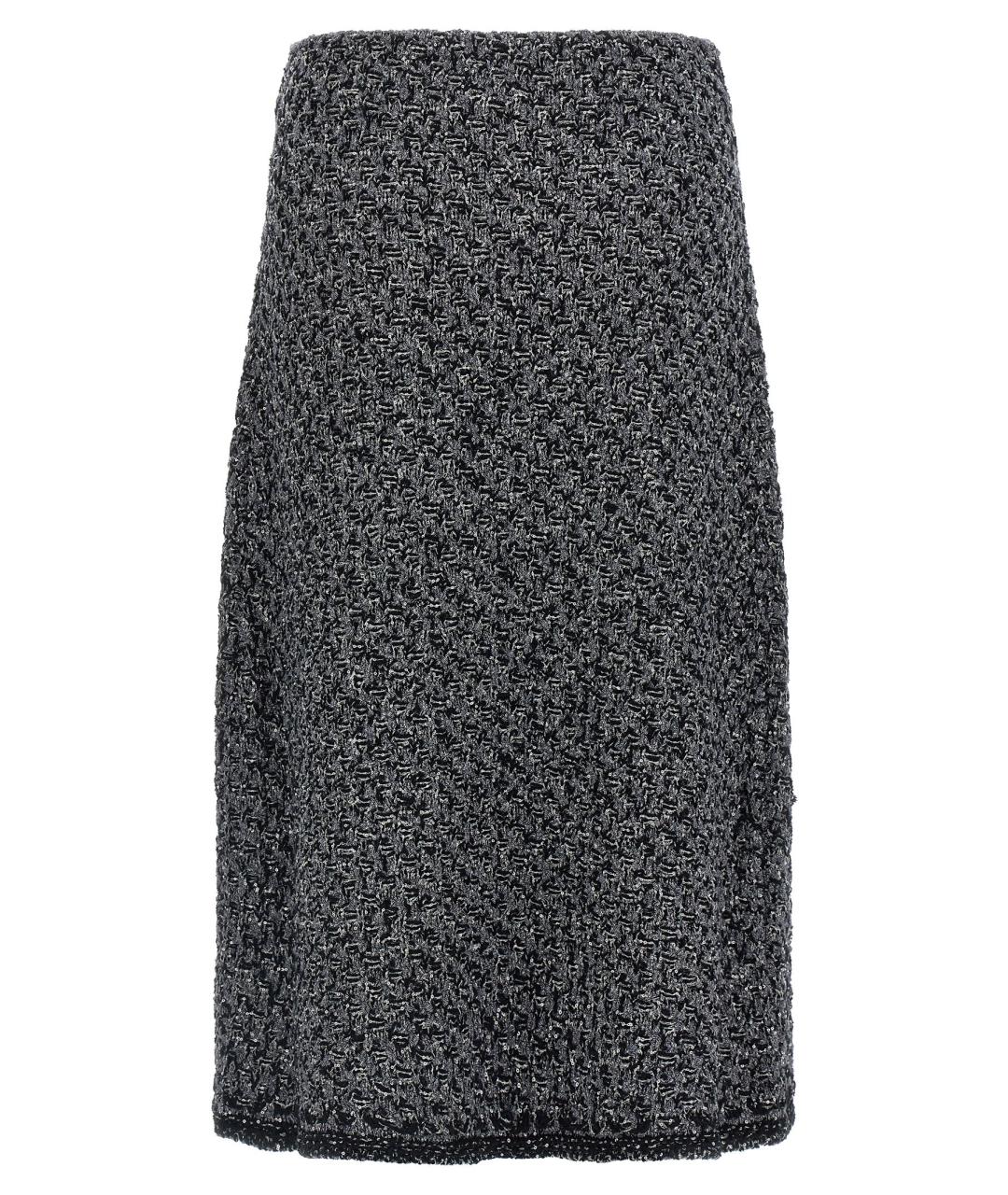 FABIANA FILIPPI Синяя хлопковая юбка миди, фото 2