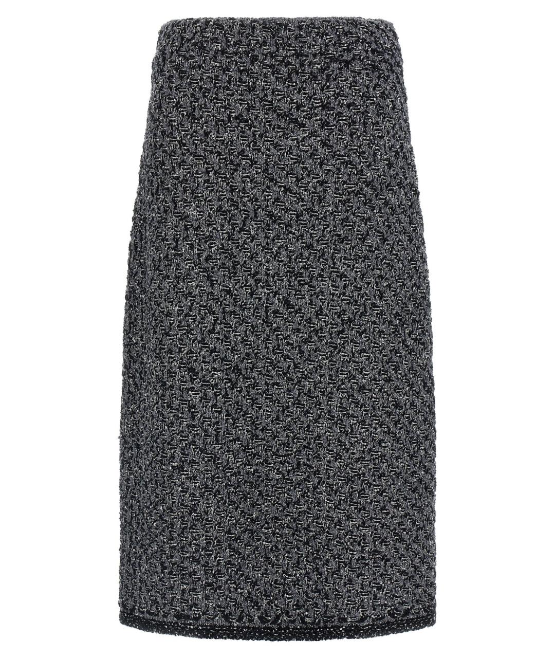 FABIANA FILIPPI Синяя хлопковая юбка миди, фото 1