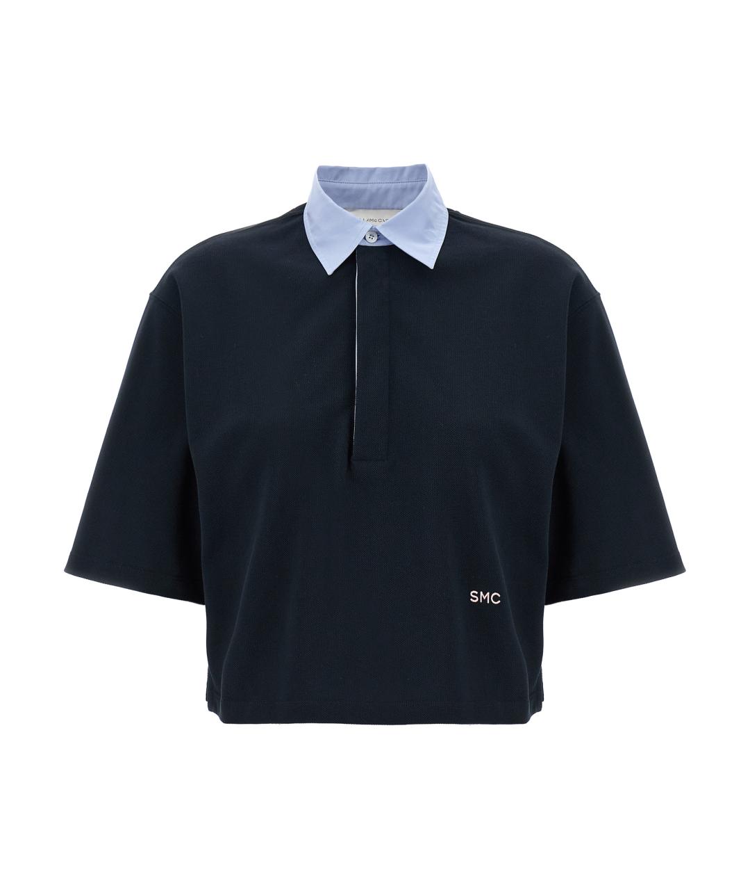 STELLA MCCARTNEY Темно-синяя хлопковая футболка, фото 1