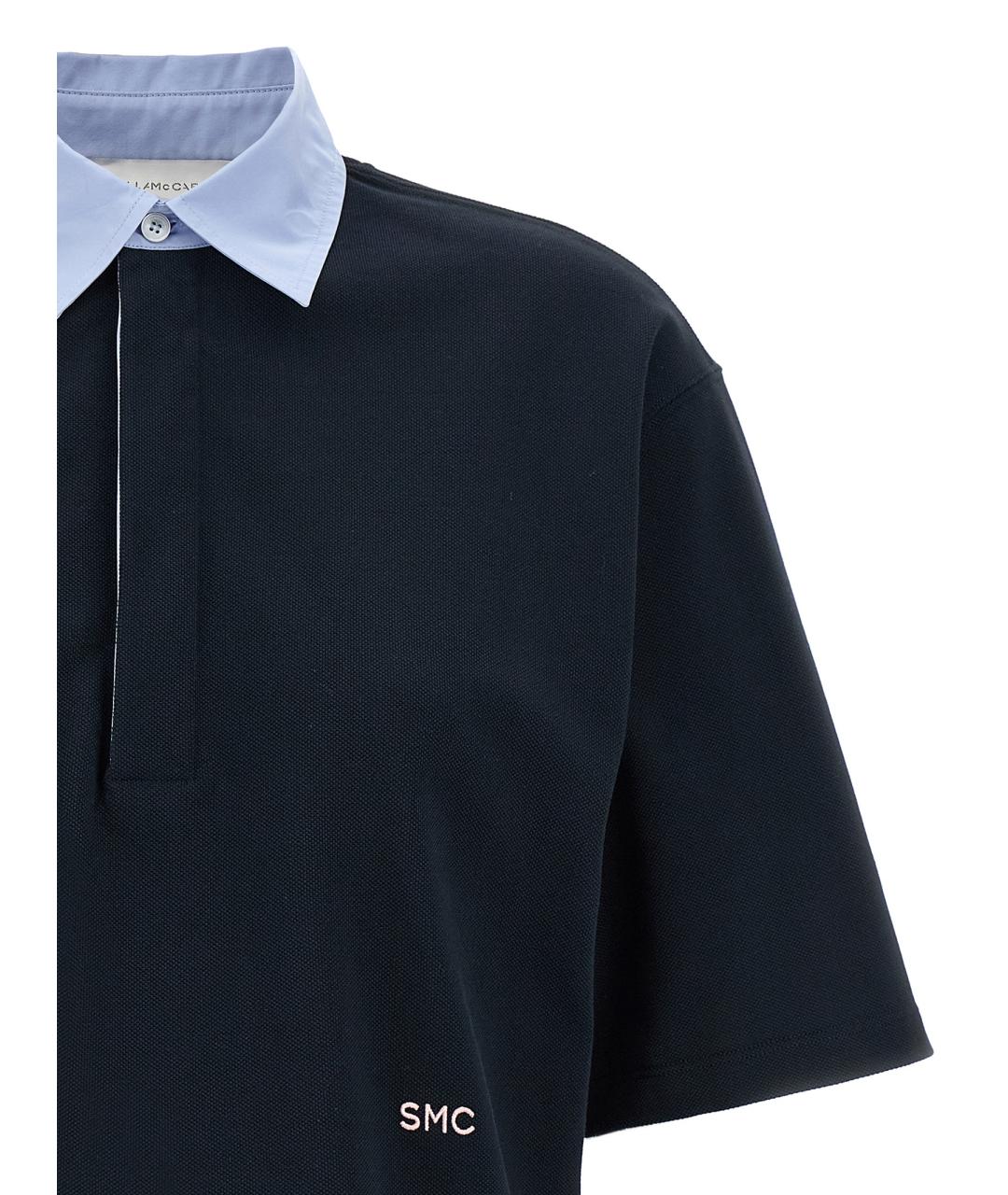 STELLA MCCARTNEY Темно-синяя хлопковая футболка, фото 3