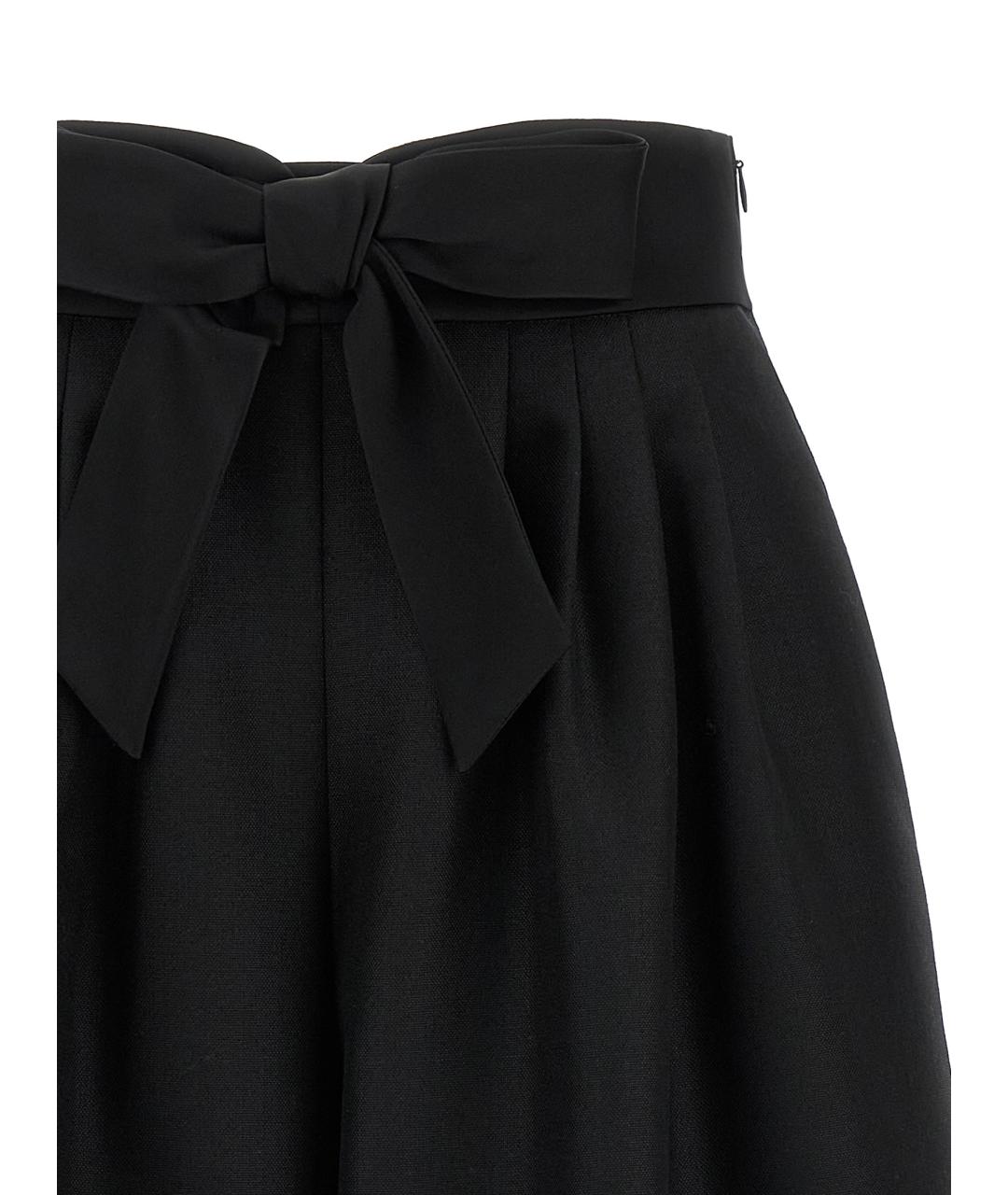 VALENTINO Черные шерстяные шорты, фото 3