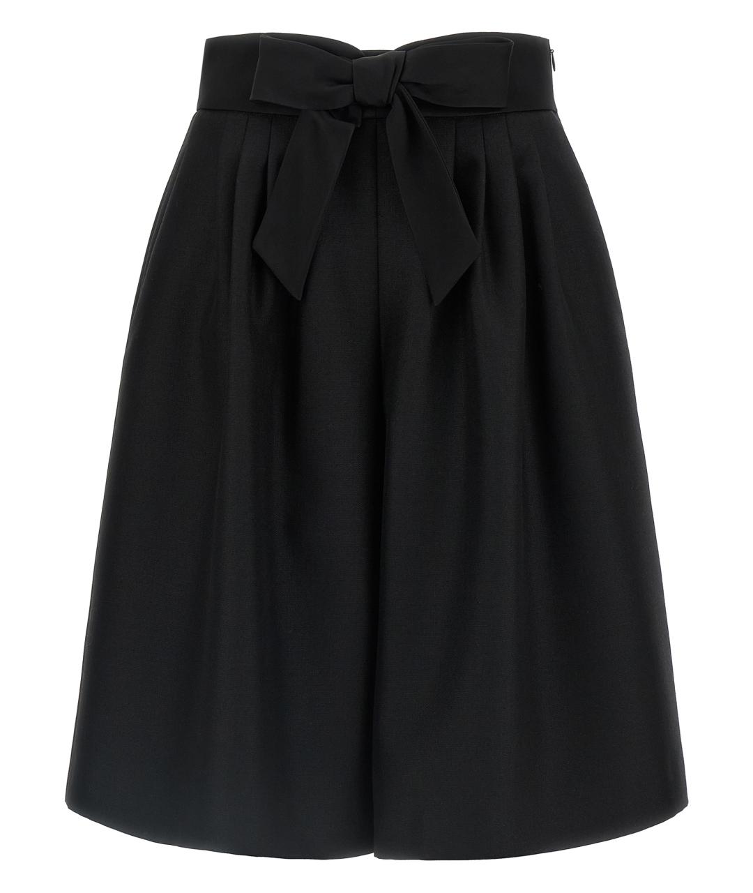 VALENTINO Черные шерстяные шорты, фото 1