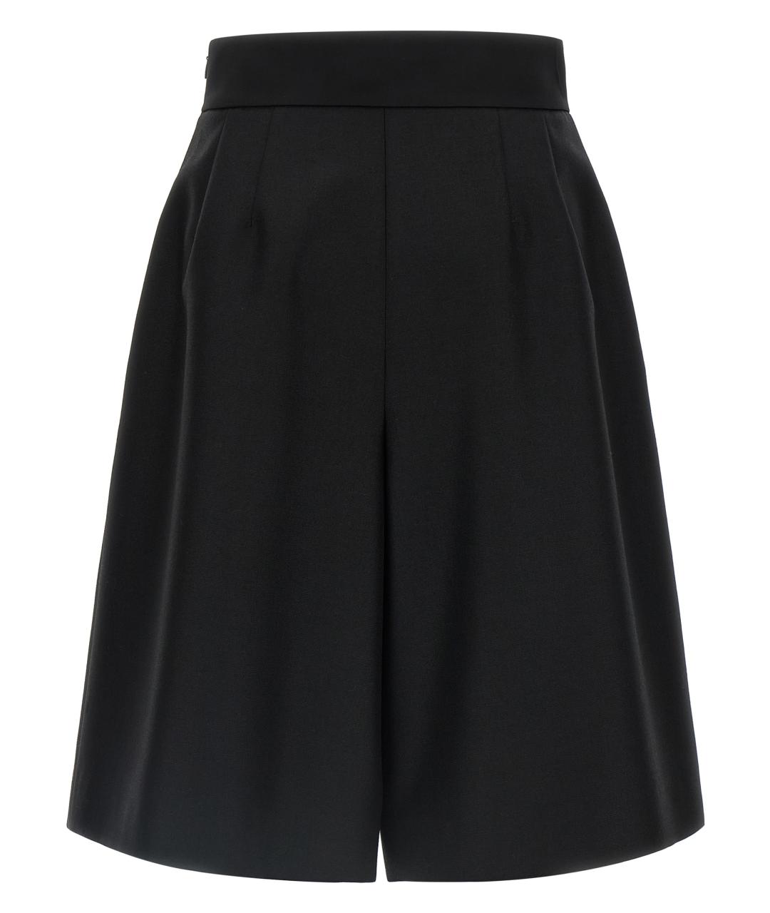 VALENTINO Черные шерстяные шорты, фото 2