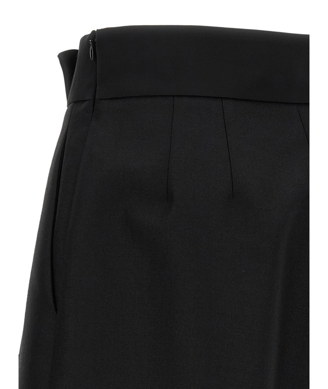 VALENTINO Черные шерстяные шорты, фото 4