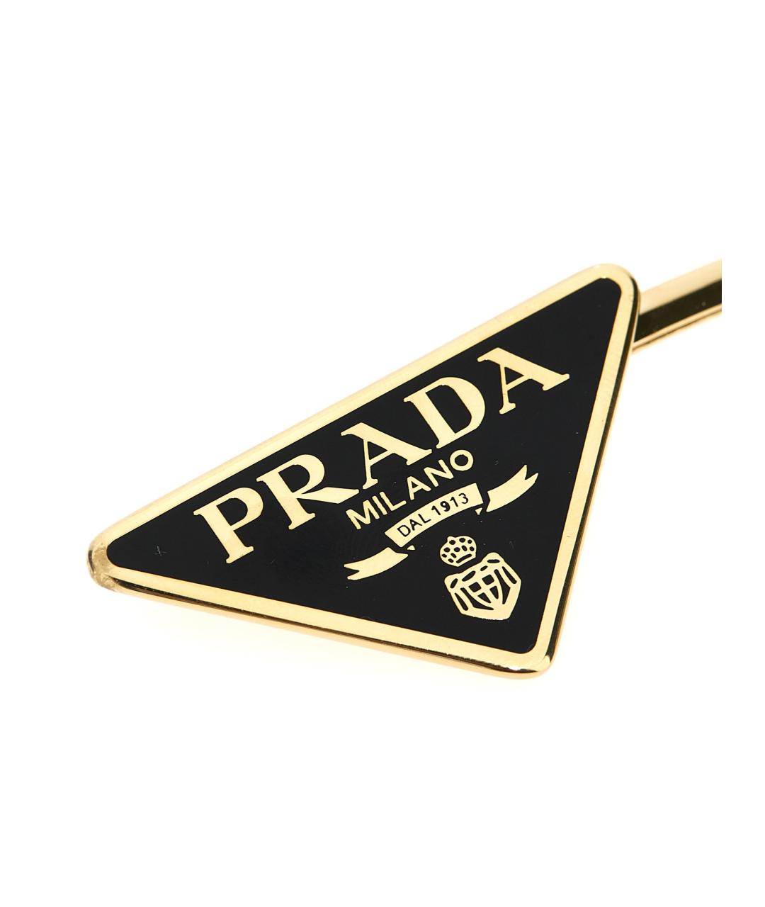 PRADA Черная заколка, фото 3